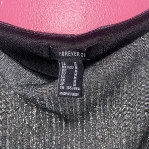 Sparkly tank top crop top from forever 21